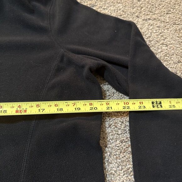 Eddie Bauer Top Quarter Zip Fleece Black Baselayer L Pullover Gorpcore Outdoor - Picture 4 of 10